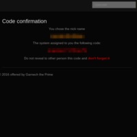 The Dark Lair | Name Reservation Confirmation